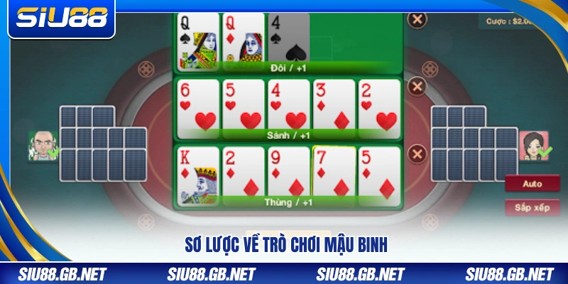 Giới thiệu tổng thể về game bài Mậu binh