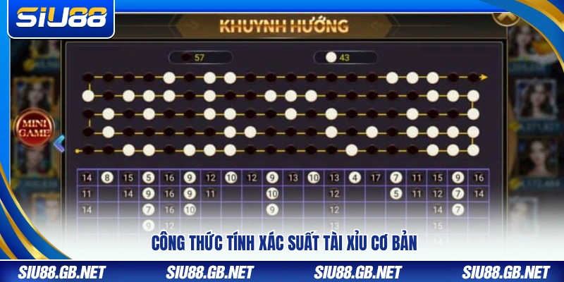 Cách tính xác suất tài xỉu theo nguyên lý cơ bản